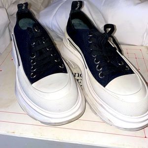 Alexander McQueen Tread Slick Lace Up Sneakers size 37.5
